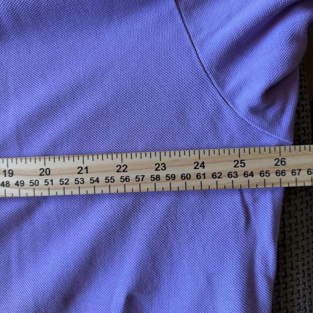 Polo Ralph Lauren Men's XXL Purple Short Sleeve Polo Shirt Brown Pony Logo 2XL - Picture 7 of 9